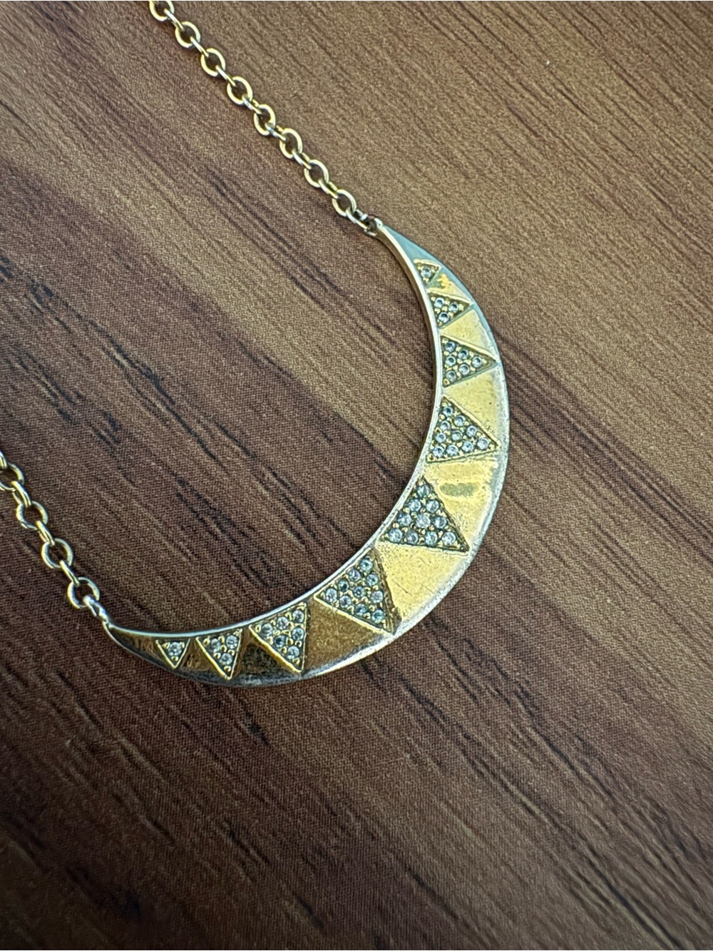 Gorjana Crescent Shimmer Pendant Necklace - Gold-Tone - Picture 8 of 10